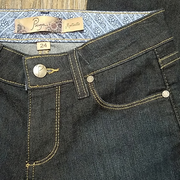 Paige size 24 Montecito Dark Wash Boot cut jeans - Picture 4 of 7